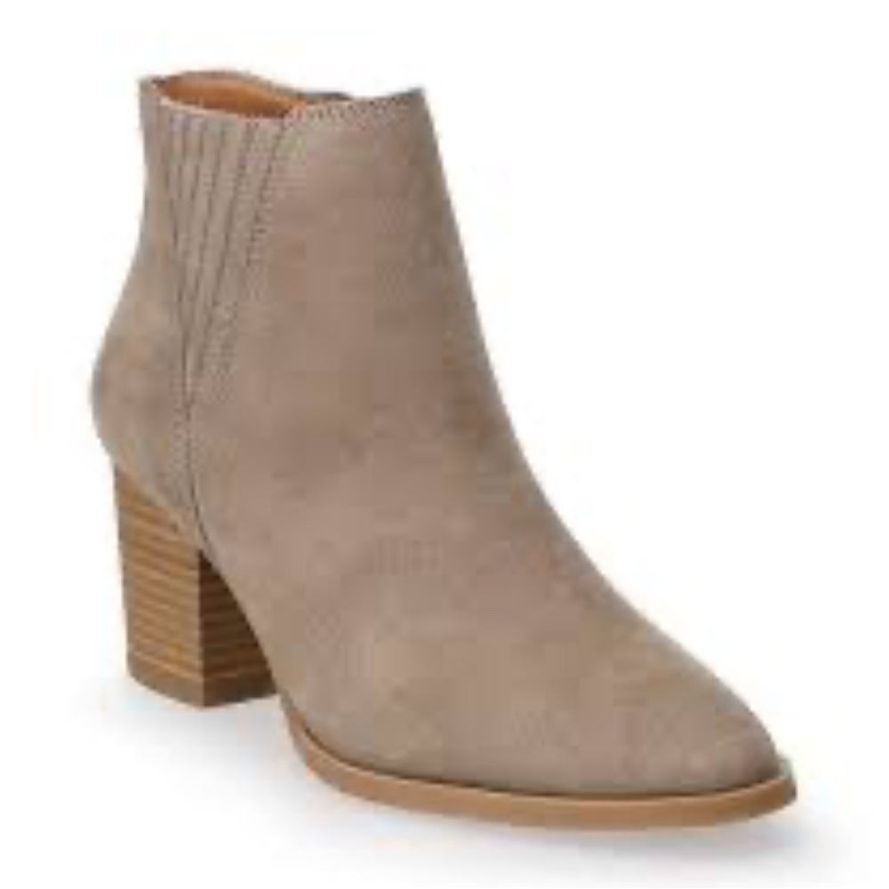 Lauren Conrad Women's Taupe Ankle Boots